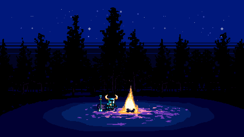 ShovelKnight-campFire