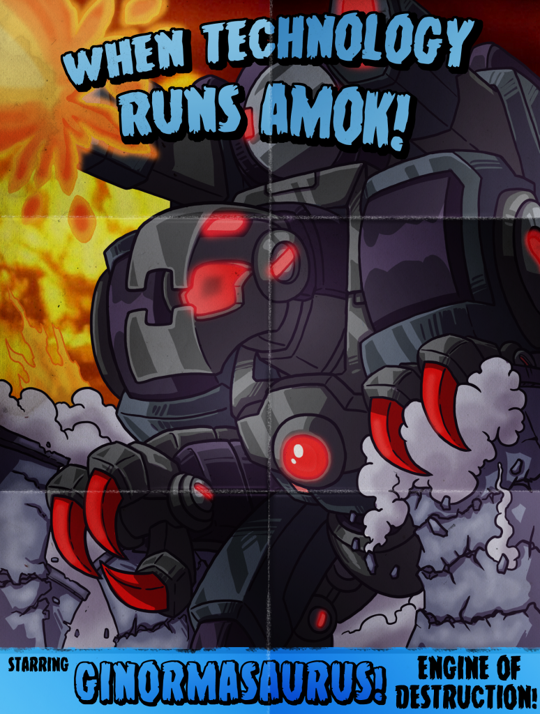 oldtime poster machine