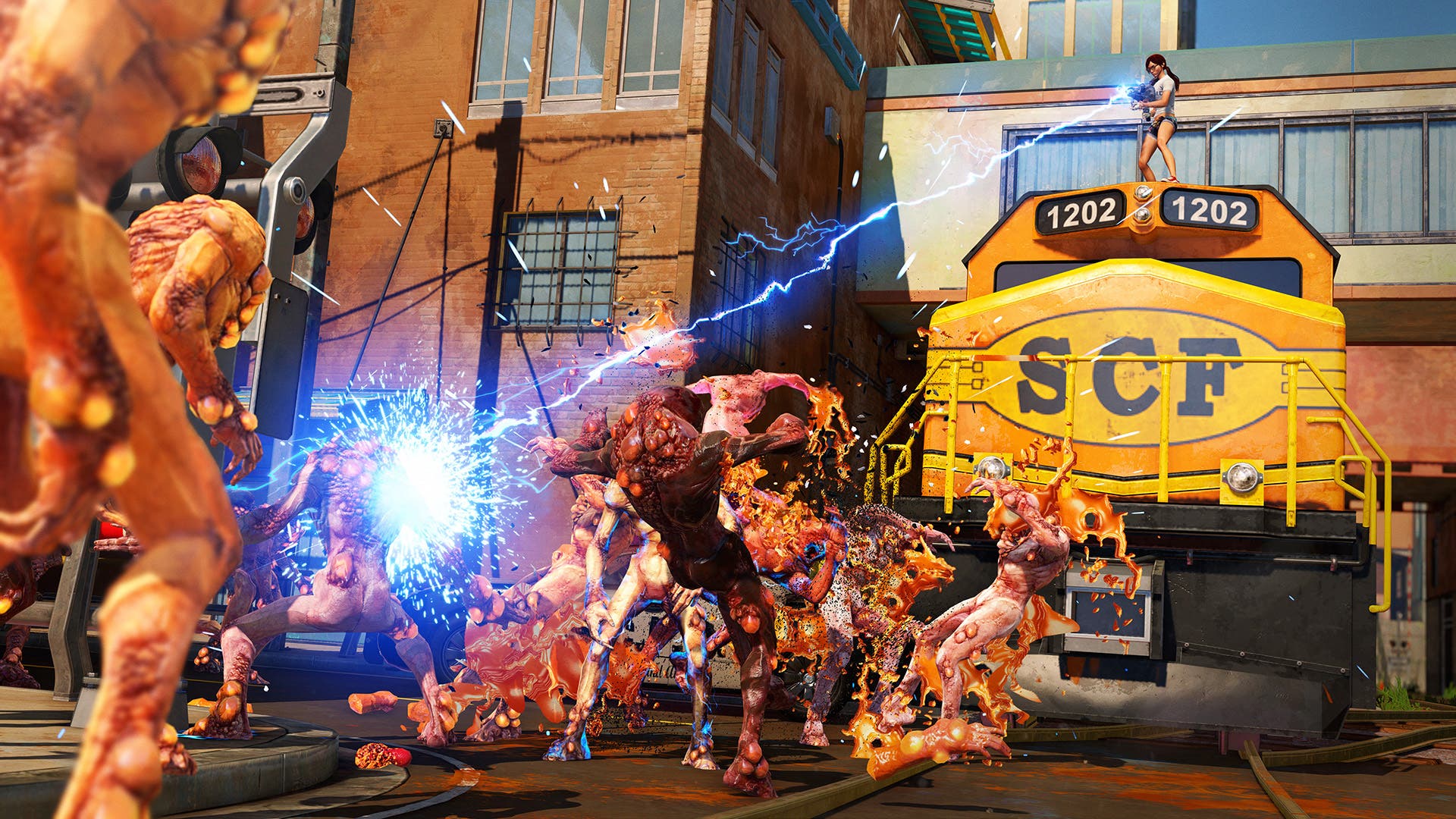 sunset-overdrive-review-train-shocker