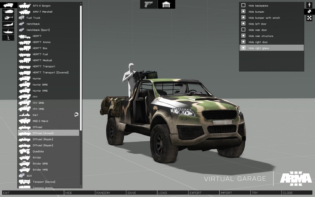 arma3 virtualgarage screenshot