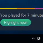 Forge post game pop up