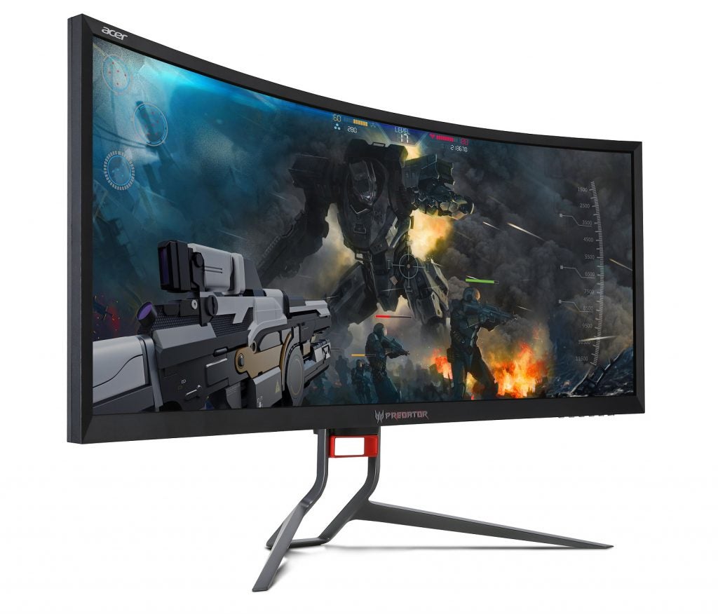 Acer Predator Z35P with game right angle