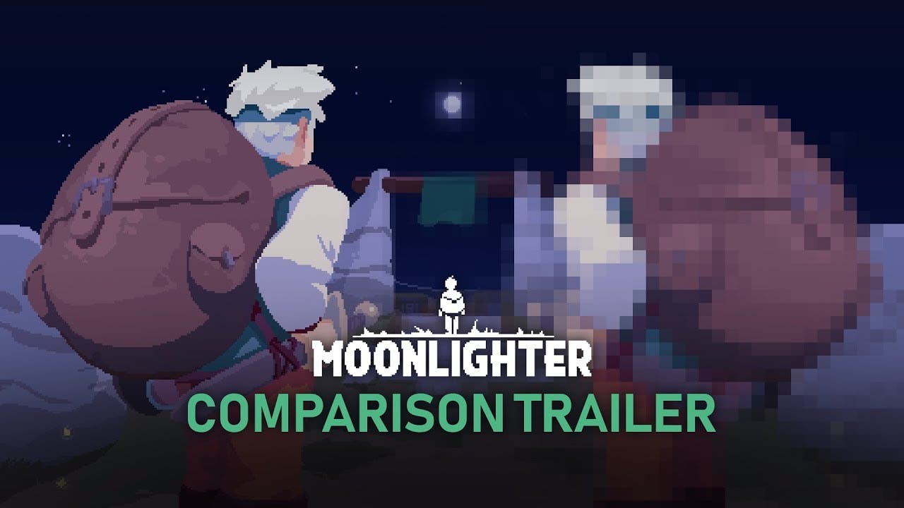 moonlighter comparison trailer s