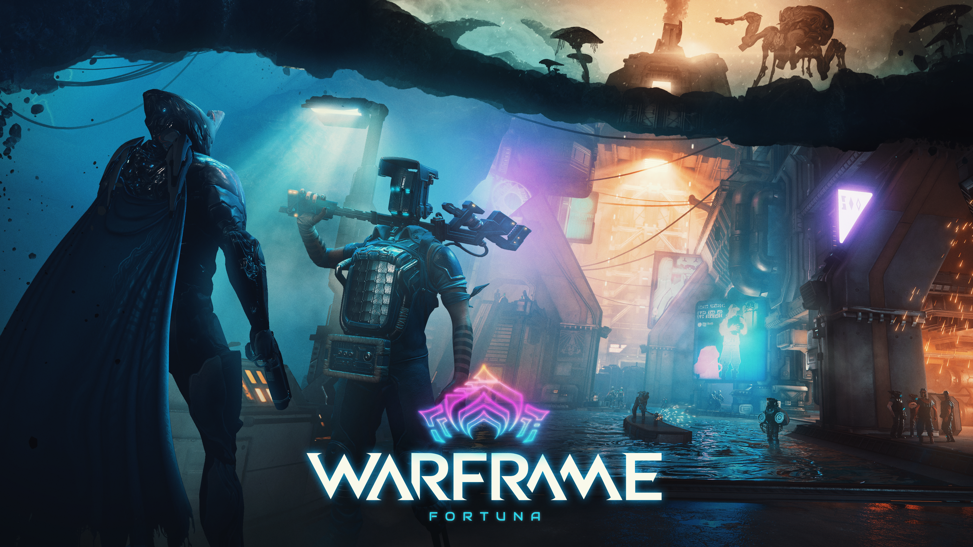 Warframe fortuna keyart 4k
