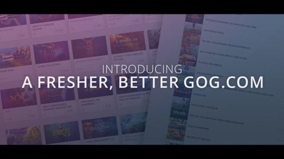 gog com updates their site desig