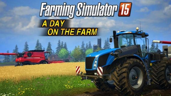 hold up traffic in a tractor in