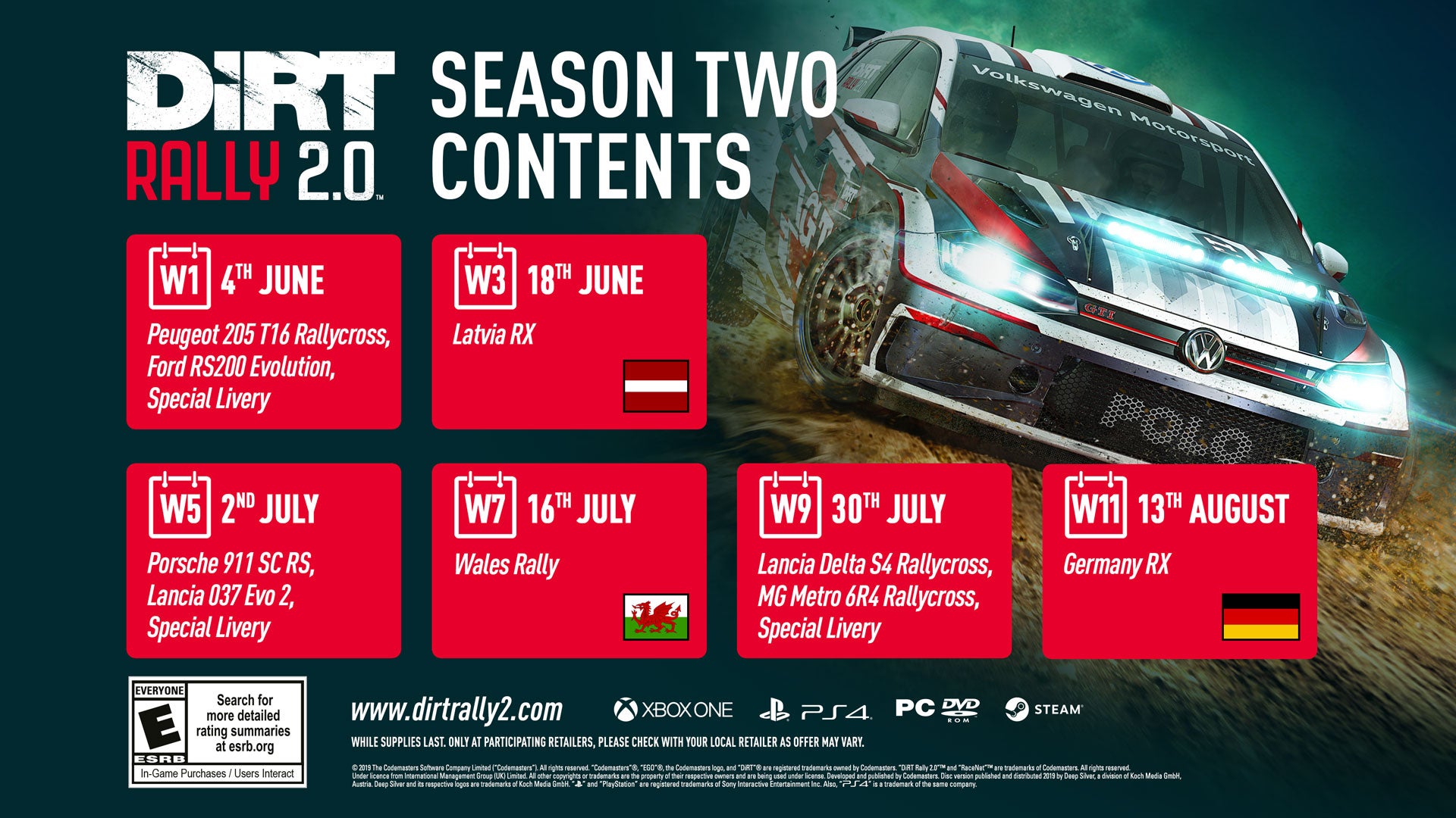 DIRT RALLY 2.0 CONTENT SEASON2 US