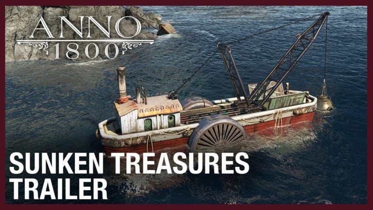anno 1800 explores sunken treasu