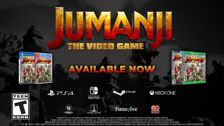 jumanji the video game now avail
