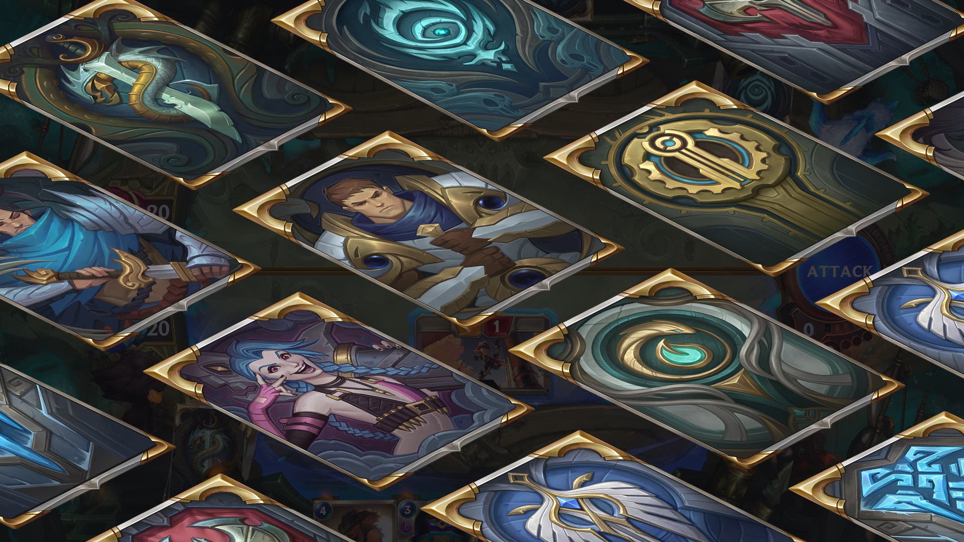 10 card backs isometric