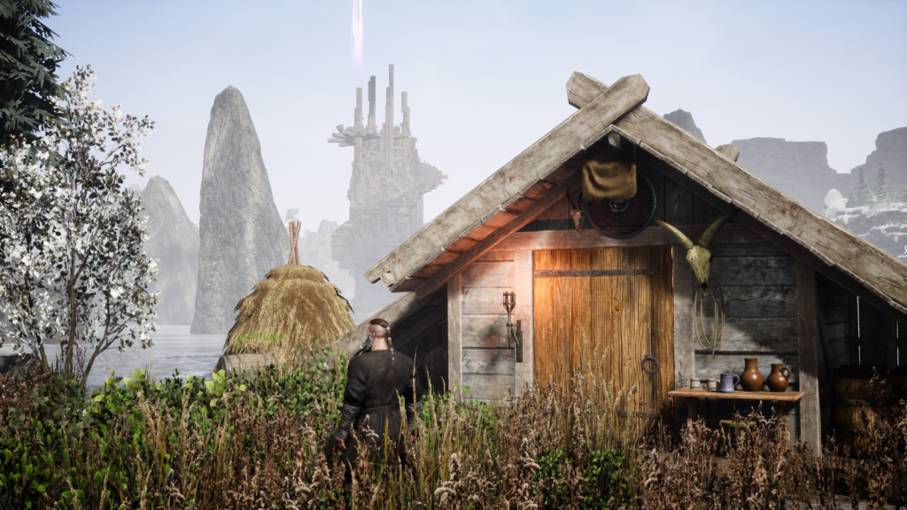 RUNE II receives new update in PTR today that reworks the entire first chapter with a new narrative and linear and better-focused design 17 Villager farmhouse tower in background 2