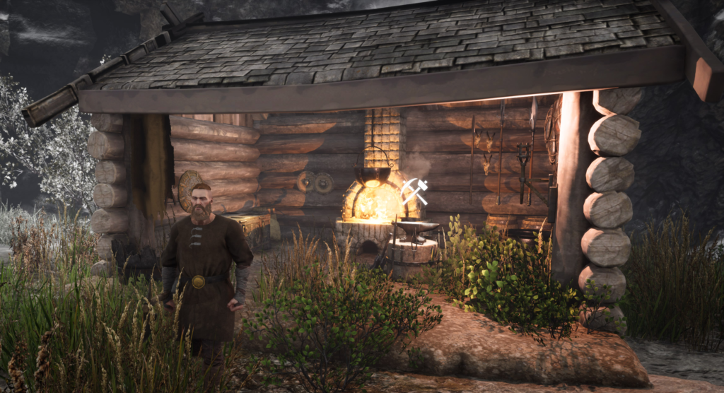 RUNE II receives new update in PTR today that reworks the entire first chapter with a new narrative and linear and better-focused design 18 Villager in the forge 3