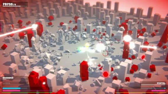 cubed top down shooter destropol