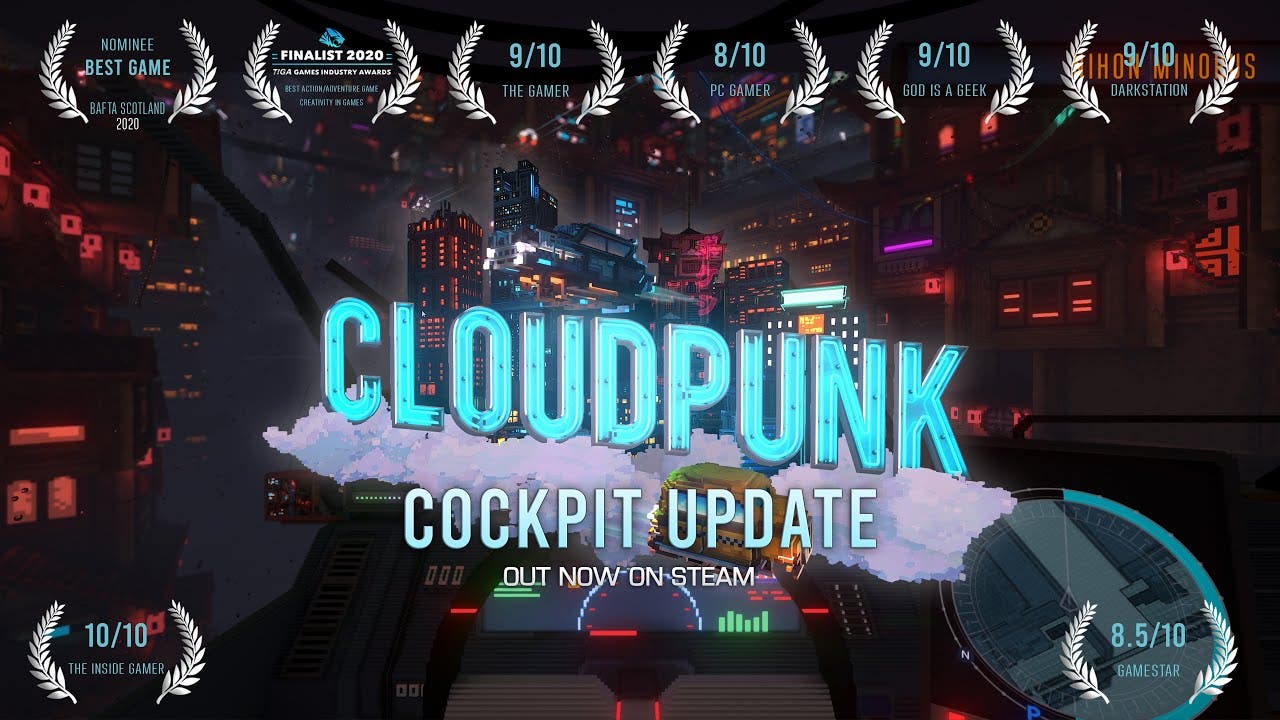 cloudpunk update brings cockpits
