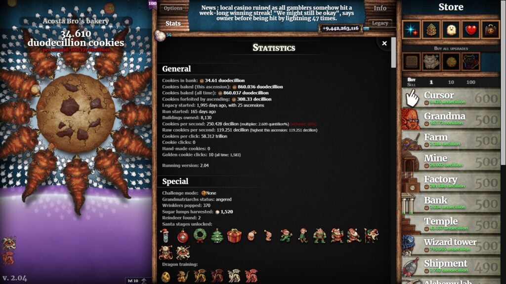 Cookie Clicker Review - Saving Content