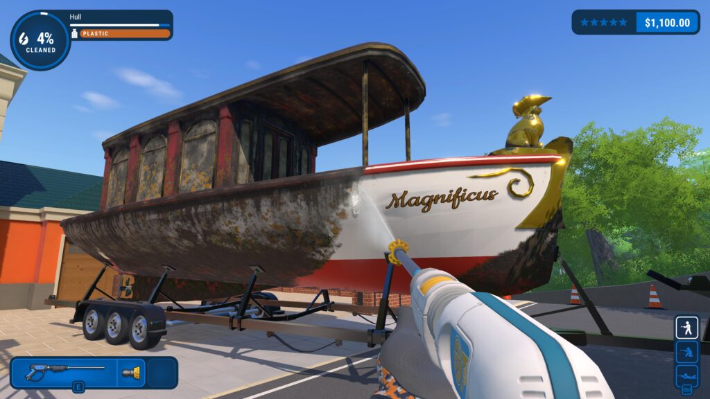 Update 0.6 for PowerWash Simulator adds dirty bathrooms and rundown amusement park rides to clean today 6 1. Frolic Boat PWS Screenshot scaled
