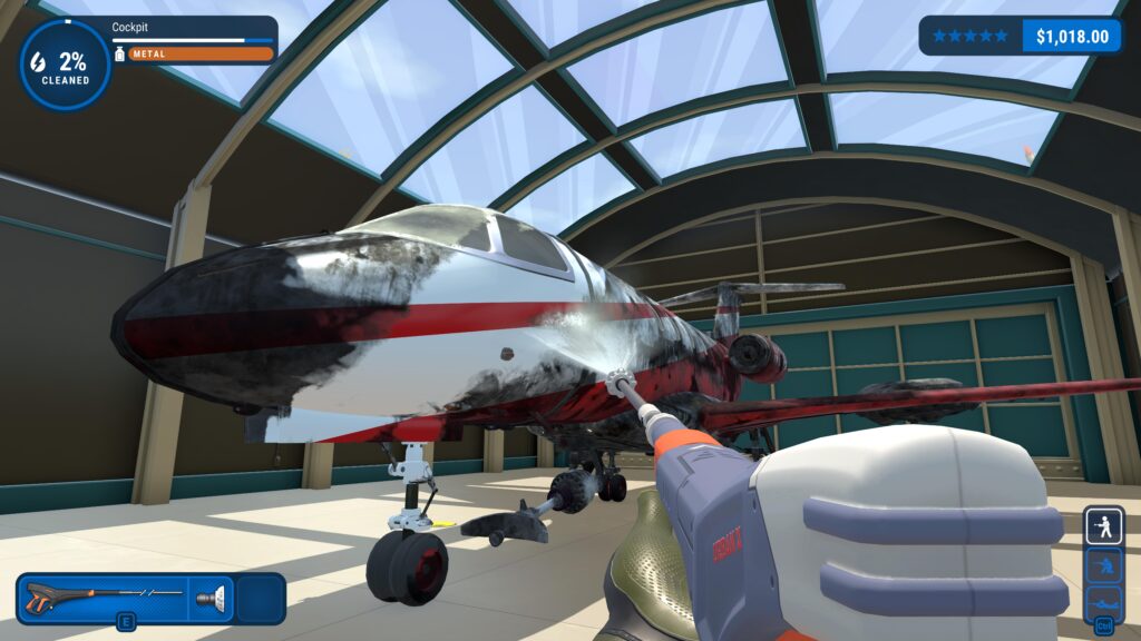 Update 0.6 for PowerWash Simulator adds dirty bathrooms and rundown amusement park rides to clean today 8 3. Private Jet PWS Screenshot scaled