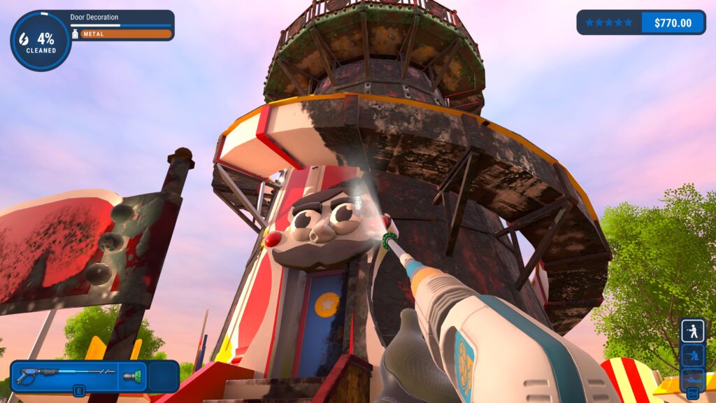 Update 0.6 for PowerWash Simulator adds dirty bathrooms and rundown amusement park rides to clean today 9 4. Helter Skelter PWS Screenshot 1 scaled