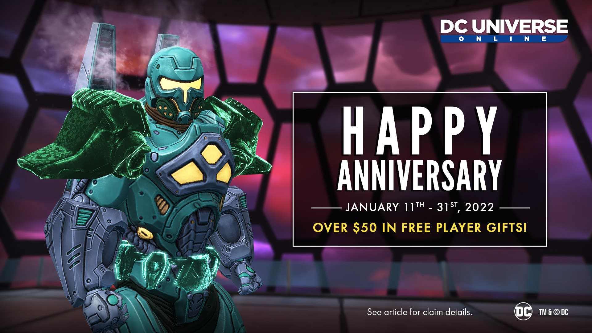 DCUO Anniversary Gifts 2022 1920x1080