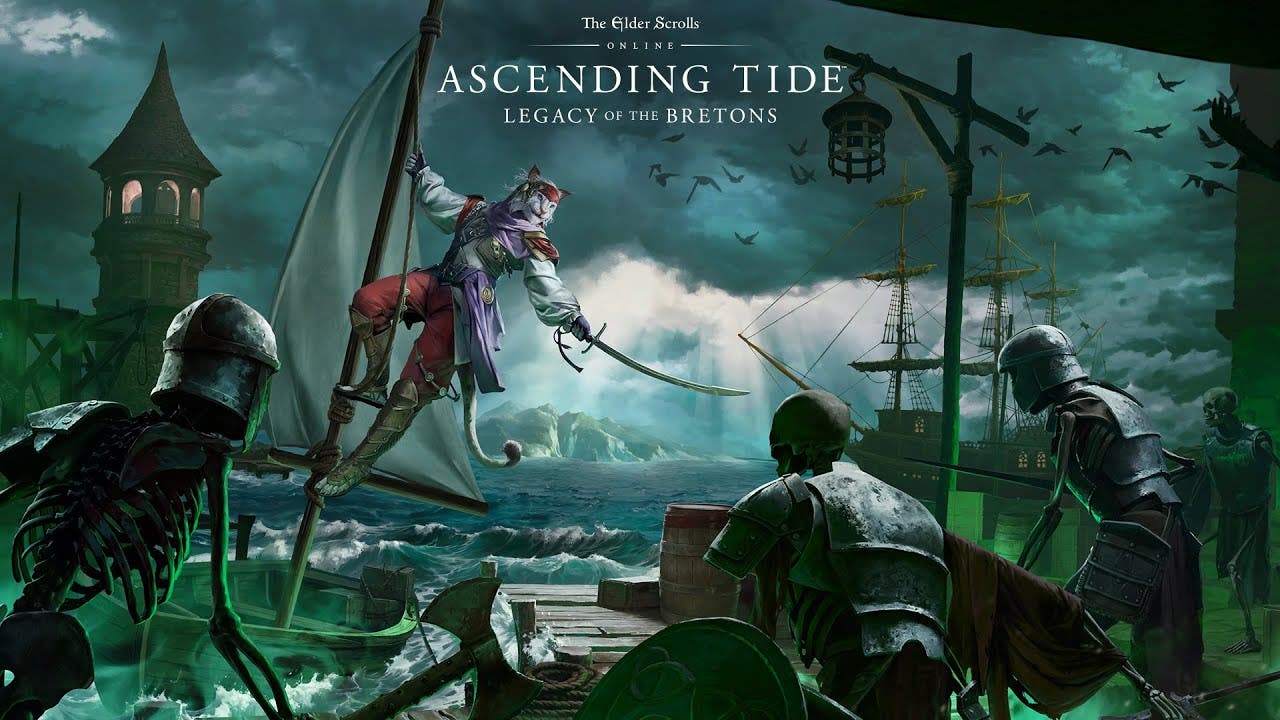 ascending tide washes onto the s