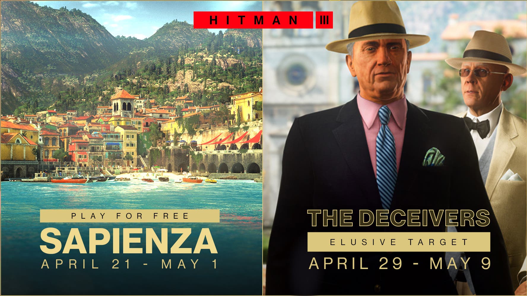 Hitman 3 roadmap introduces a new Elusive Target and free