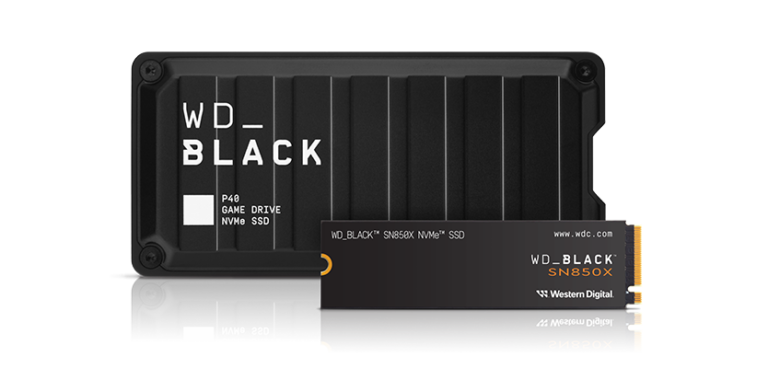 WD BLACK P40 and SN850X 834x400 Transparent
