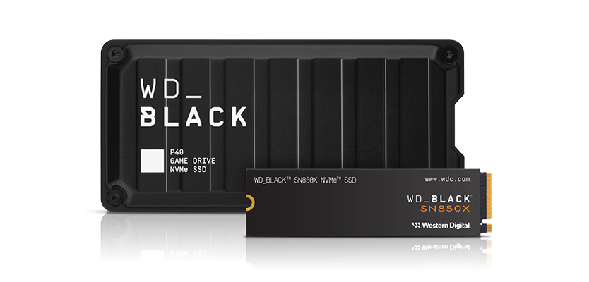 WD BLACK P40 and SN850X 834x400 Transparent