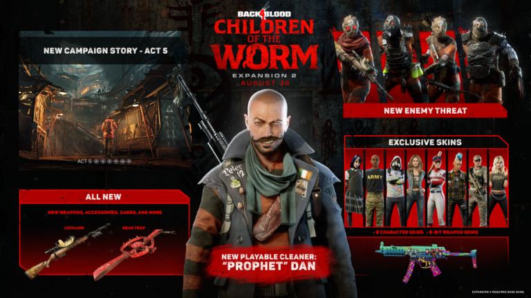 Back 4 Blood Children of the Worm Infographic