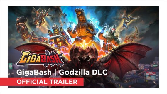 godzilla stomps onto gigabash to