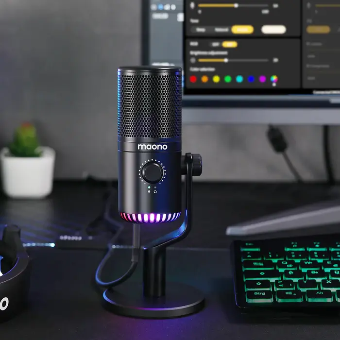 DM30 RGB Gaming Condenser USB Microphone