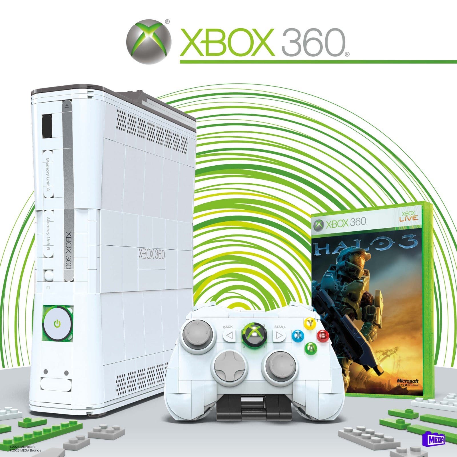 Mega Unveils Xbox 360 Replica Building Set