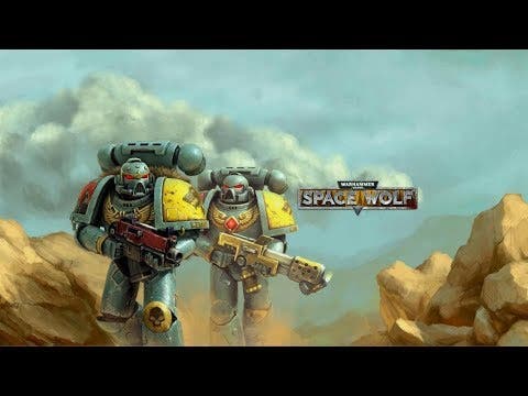 warhammer 40000 space wolf and a