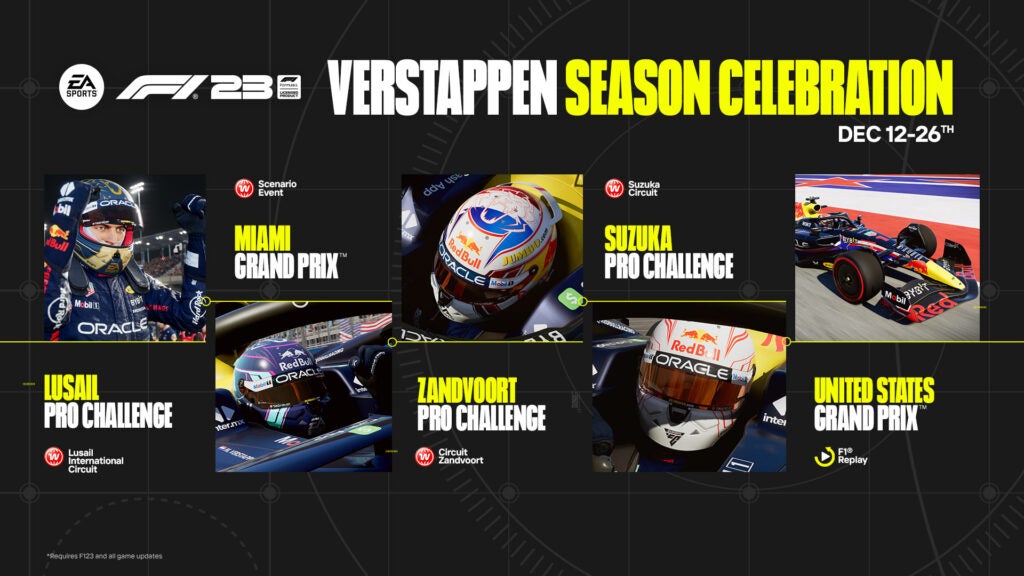 Relive the 2023 F1 Championship with the "Verstappen Season Celebration" in EA SPORTS F1 23 2 EAS F123 Verstappen Season Celeb 1920x1080 1