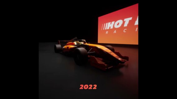 hot lap racing crosses the finis