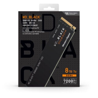 WD BLACK SN850X NVMe SSD 8TB No HS GL Front HR