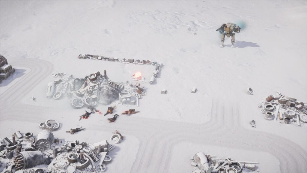 MENACE, the upcoming sci-fi tactical RPG dominates the battlefield with 250,000 wishlists 14 MENACE mech snow assault