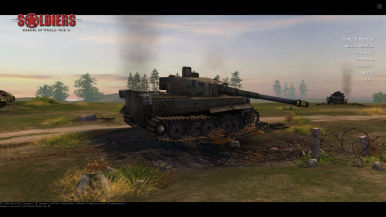 main menu
