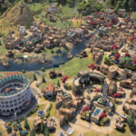 Civilization VII Egyptian City with Colosseum