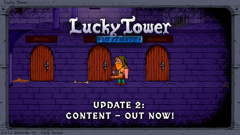 Second update for comical Early Access roguelike Lucky Tower Ultimate is just named "Content" 1 unnamed 3