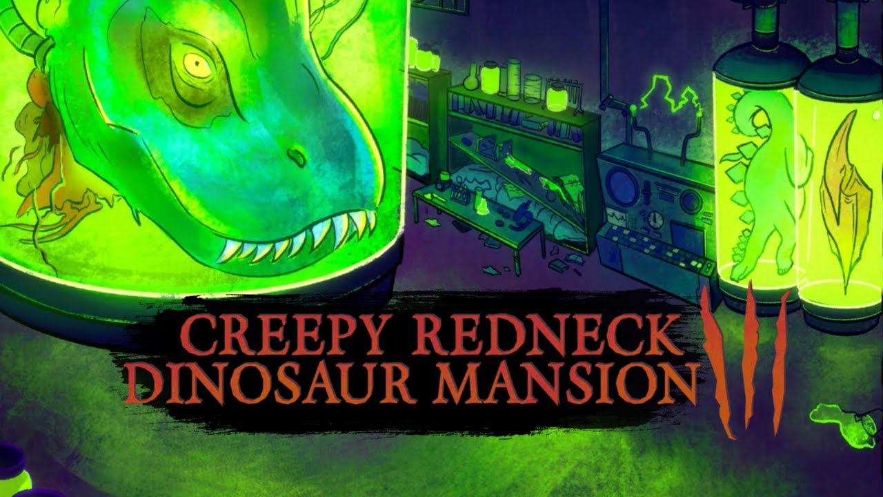 creepy redneck dinosaur mansion