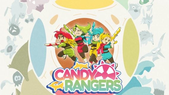on rails shooter candy rangers l