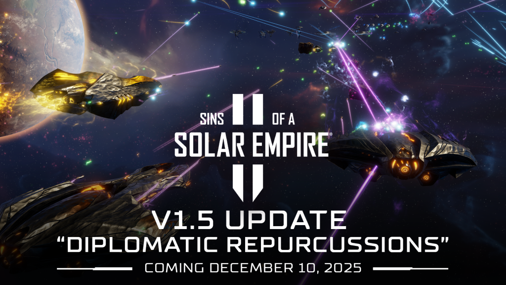 The "Diplomatic Repercussions" Update for Sins of a Solar Empire II arrives on December 10th 1 sins2 v15 ann social 1