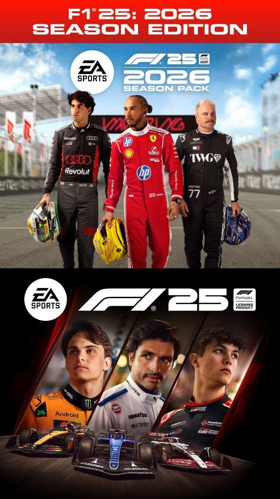 EA SPORTS reveals F1 25's 2026 Season Pack Cover Stars: Lewis Hamilton, Gabriel Bortoleto, and Valtteri Bottas 6 image1