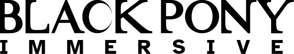 Black Pony Immersive Logo