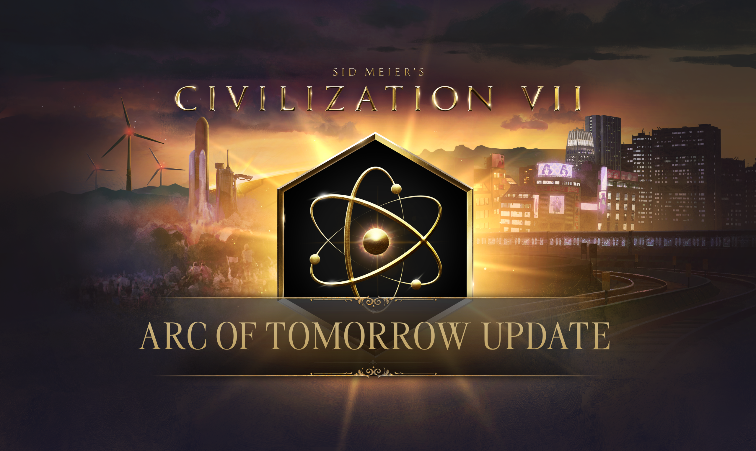 Sid Meier's Civilization VII charts a new course with the "Arc Of Tomorrow" Update and first expansion, Earthrise 6 Arc of Tomorrow Key Art scaled