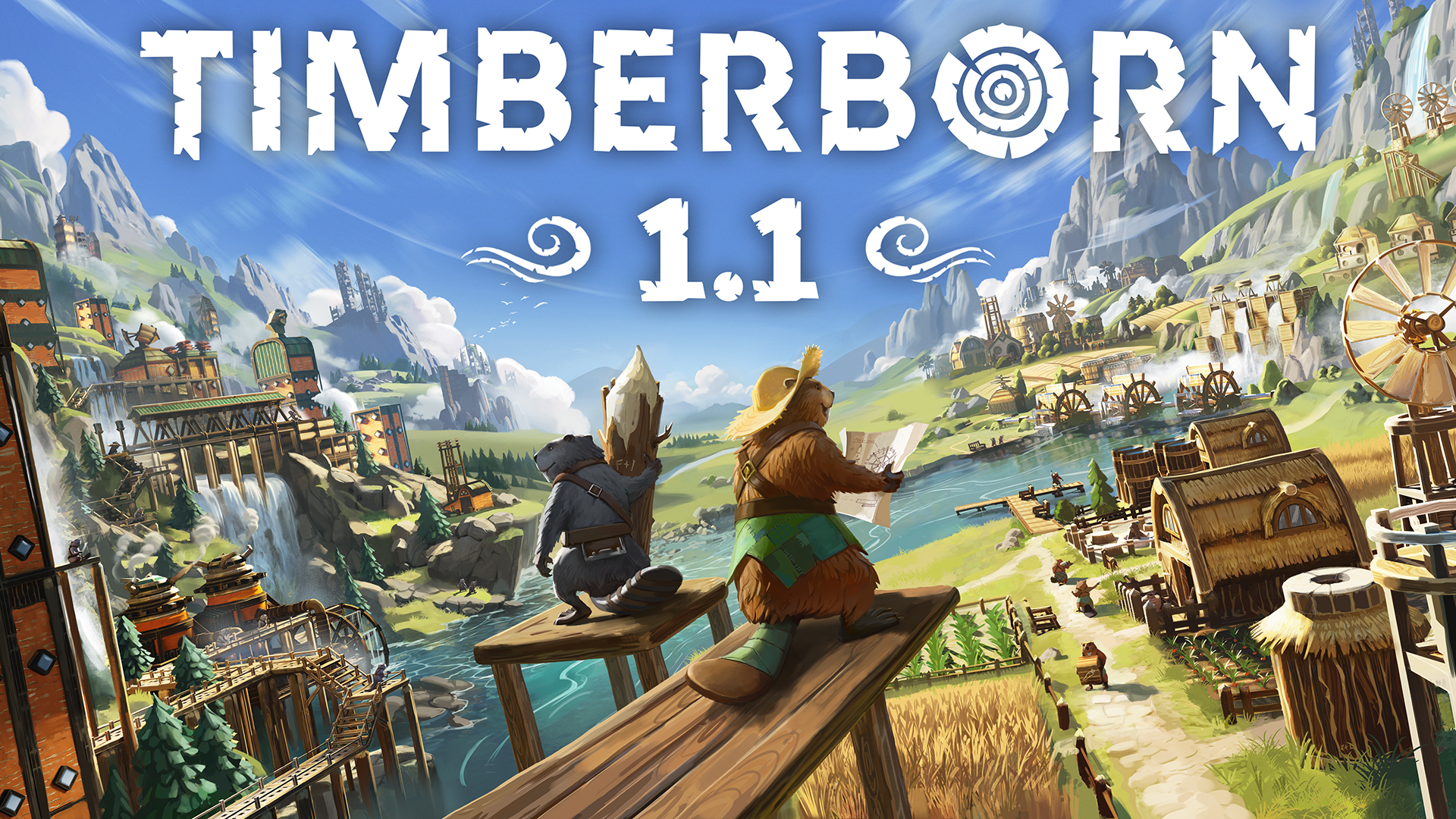 Timberborn Keyart 1920x1080 Logo